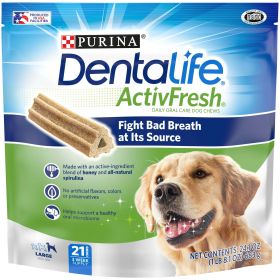 Purina DentaLife Chicken Dental Treats for Dogs, 21 ct Pouch - Dentalife