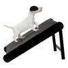 Foldable Wooden Dog Pet Ramp for Bed, Couch, or Vehicle (Black/Gray)