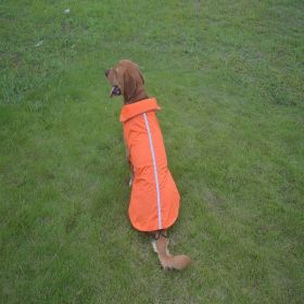 Dog Clothes Outdoor Shell Jacket Waterproof Raincoat (Option: XS-Orange)