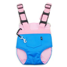 Pet Backpack Sandwich Sponge (Option: L-Blue)