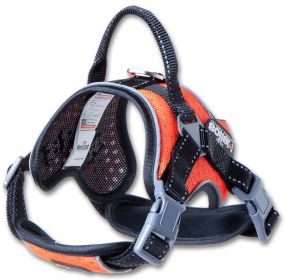 Dog Helios 'Scorpion' Sporty High-Performance Free-Range Dog Harness (Color: orange, size: medium)