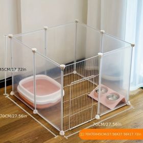 Dog Pen Indoor Dog Cage Small Medium Dog Home Isolation Door Pet Fence Kennel Dog Cage (Option: L)