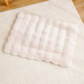 Winter Warm Cat Mat, Sleeping Plush Pet Mat (Option: Beige-2XL)