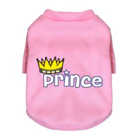 New Dog Pet Clothing Sweater Fleece-lined (Option: Crown Pink-L)