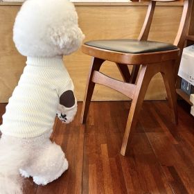 Base Shirt Dog Clothes Autumn Simplicity Clothes (Option: White-L)